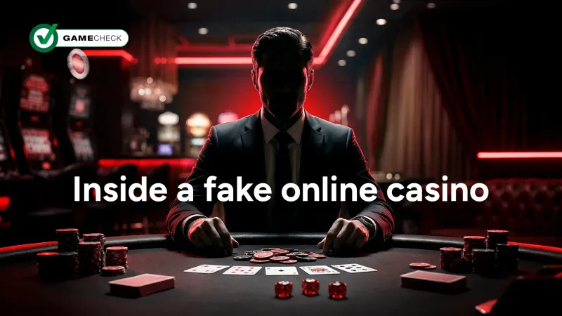 Inde i et falsk online casino